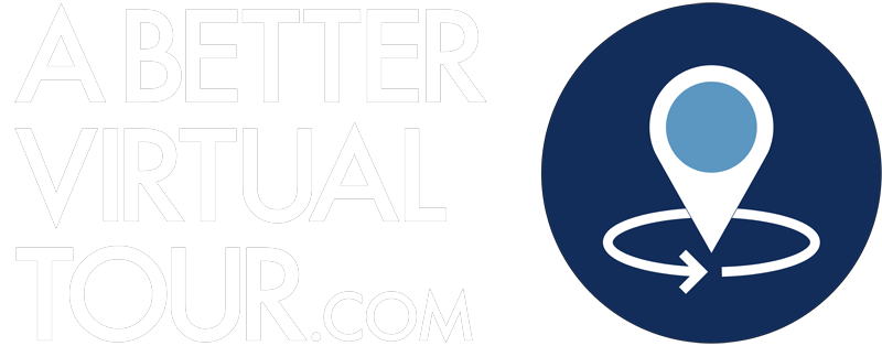 A Better Virtual Tour logo with white text